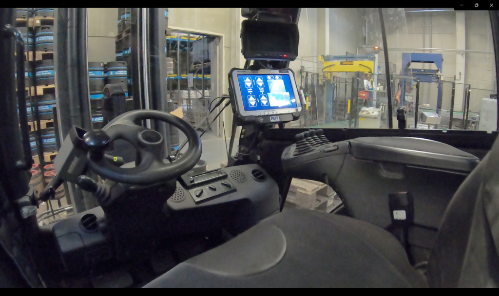 Brauhaus Tegernsee ThinClient auf Gabelstapler